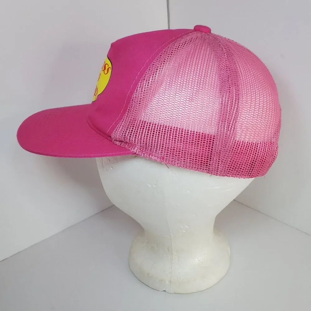 Bass Pro Shops Girls Pink Hat Outdoor Fishing Baseball Trucker Mesh Cap SnapBack